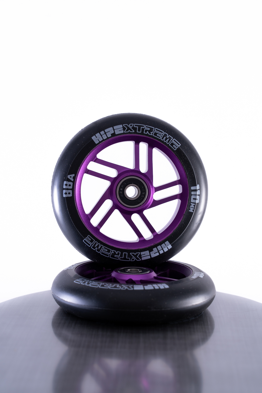 Набор колес HIPExtreme H5 110*24 мм, фиолетовый/черный