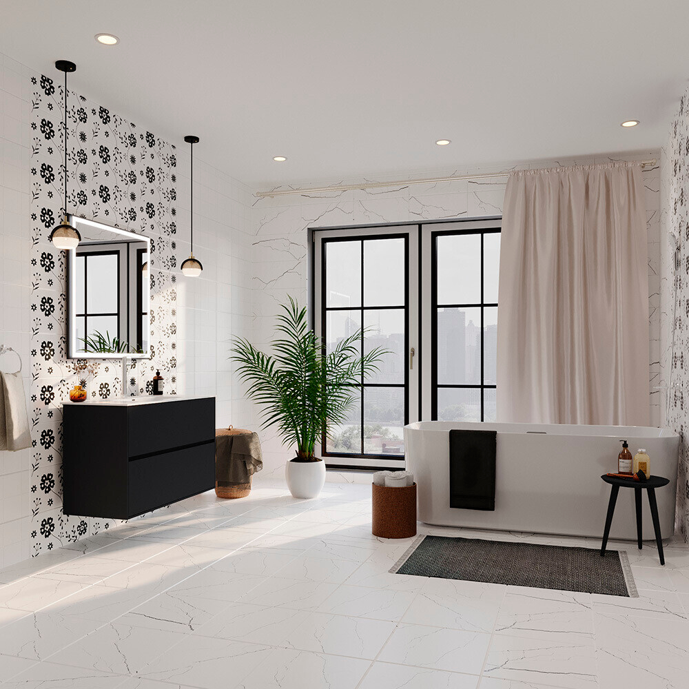 Плитка облицовочная Lavelly Skandi Marble белая 400х200х8 мм (15 шт.=1,2 кв.м)