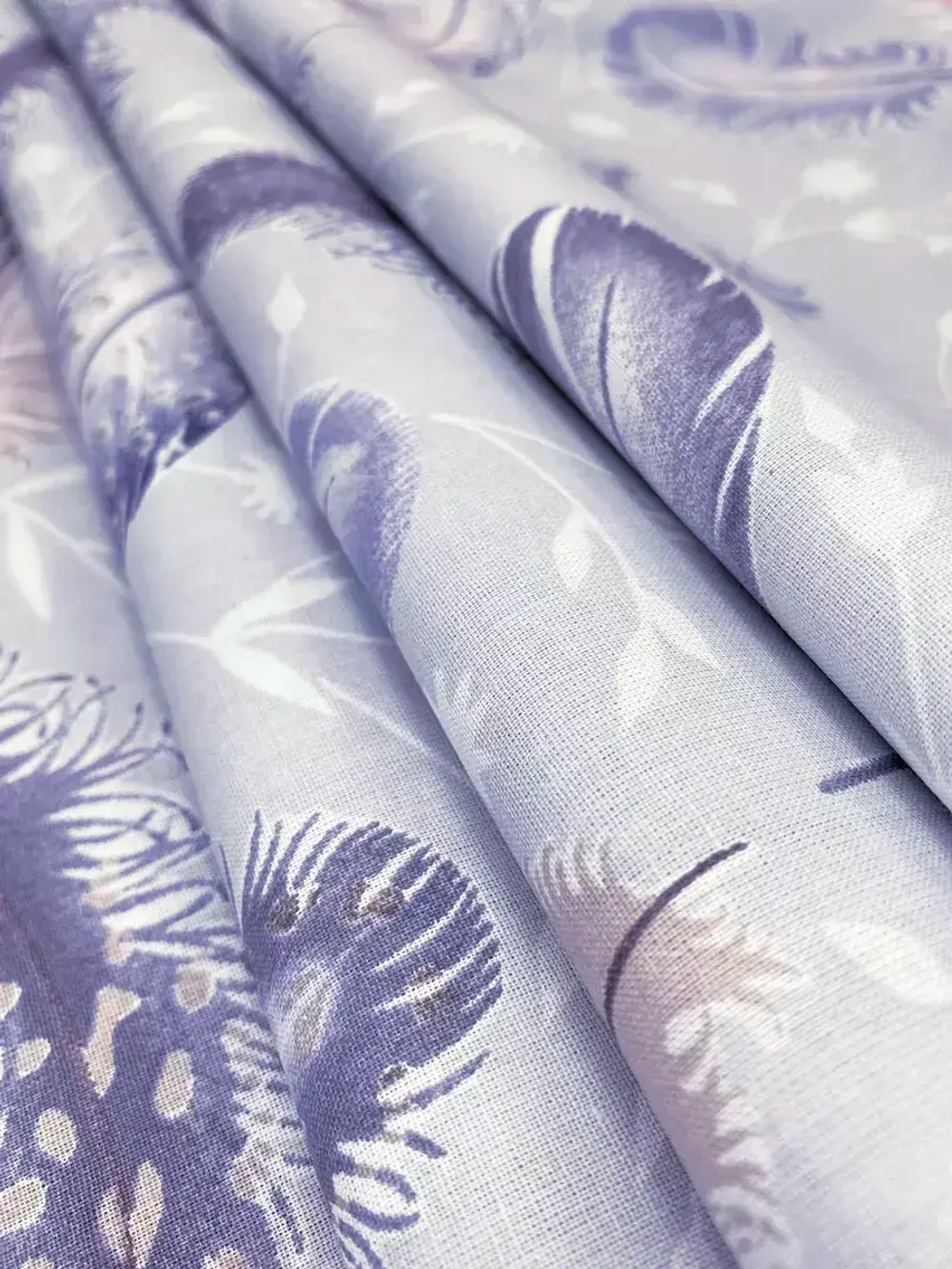 Наволочка 1шт перкаль Сказка "Перышко" 40x60 см на молнии