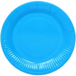 Тарелка бумажная 18 см в наборе 10 шт «Голубой»