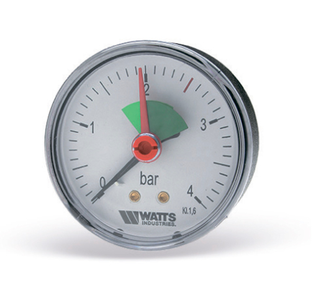 Манометр аксиальный с ук. предела MHA 63/4 x 1/ 4 Ду 63 мм