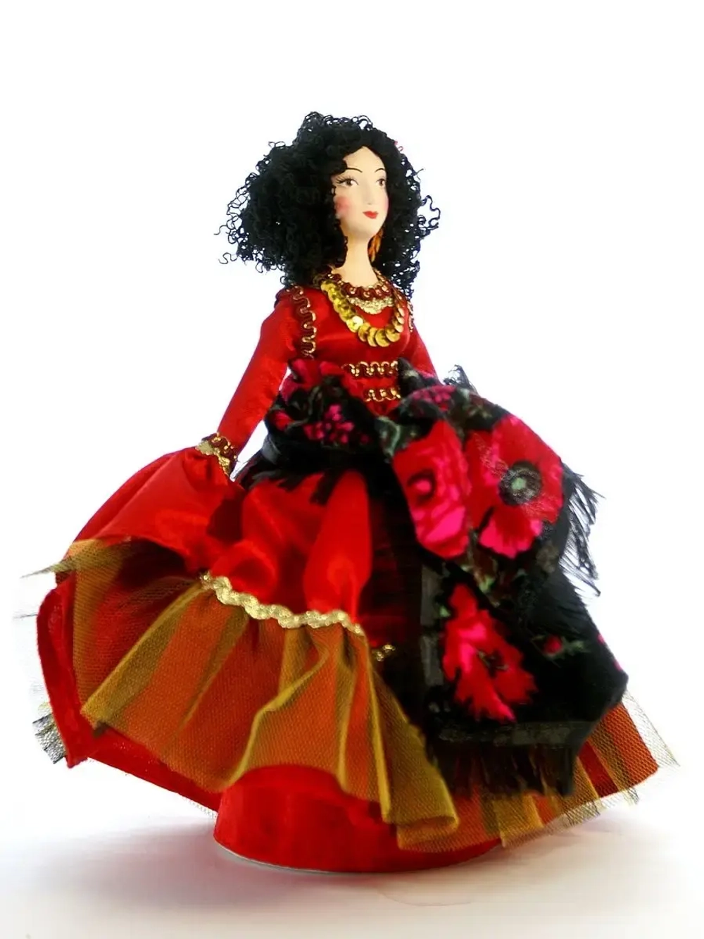 Кукла коллекционная фарфоровая Кармен