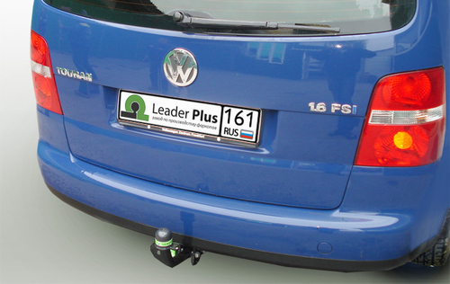 Фаркоп(прицепное) Лидер-Плюс для VOLKSWAGEN TOURAN (1T1) 2003-2010(паспорт и сертификат в комплекте)(без электрики)V117-A