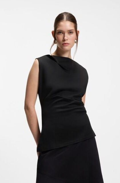 BOSS Топ с драпировкой