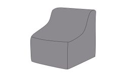 Защитный чехол на модуль Лунго прямой 74×86×65 см, цвет темно-серый