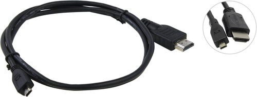Кабель 5bites <APC-100-010> Кабель HDMI to microHDMI (19M -19M) 1м ver1.4