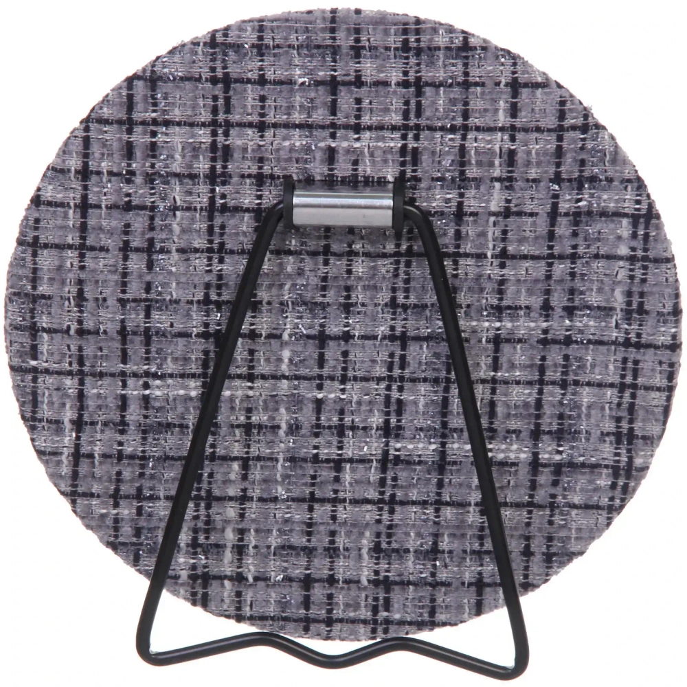 Зеркало настольное «ФРАТЕЛЛИ», серо-черный цвет, 15*15см (коробка)