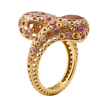 Кольцо с Турмалинами, Сапфирами и Бриллиантами, R0023-1/71