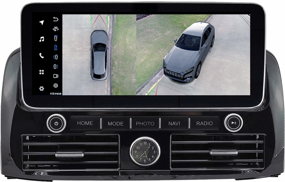 Магнитола для Toyota Land Cruiser Prado 120 без JBL - Teyes LUX ONE 360 монитор 12.3" на Android 10, CarPlay, 4G SIM-слот, 6/128ГБ, 4 камеры в комплекте