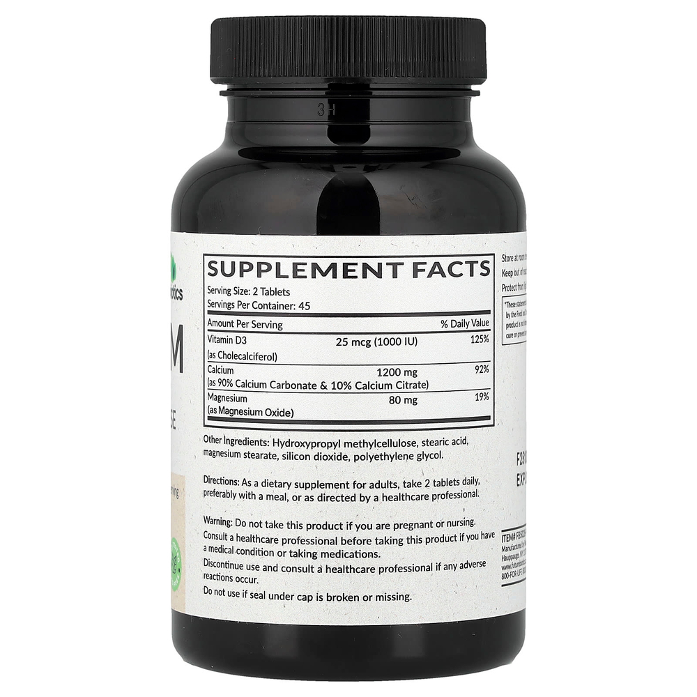 Futurebiotics, кальций с витамином D3, длительное высвобождение, 90 таблеток