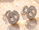 Ювелирные серьги из серебра 925 пробы
