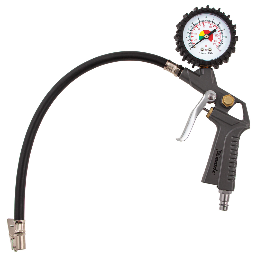 Набор пневмоинструмента, 5 предметов, быстросъемное соединение, краскораспылитель с нижним бачком Matrix