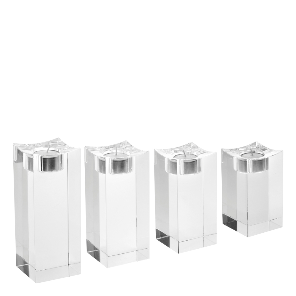 Подсвечник Tealight Holder Giancarlo high set of 4 арт.116343