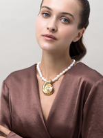 Колье "Вig Pearl Shell" Gold