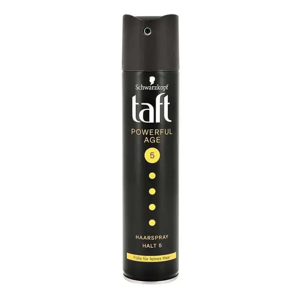 Лак для волос Taft "POWERFUL AGE" мега сильная фиксация #5 Schwarzkopf 250мл