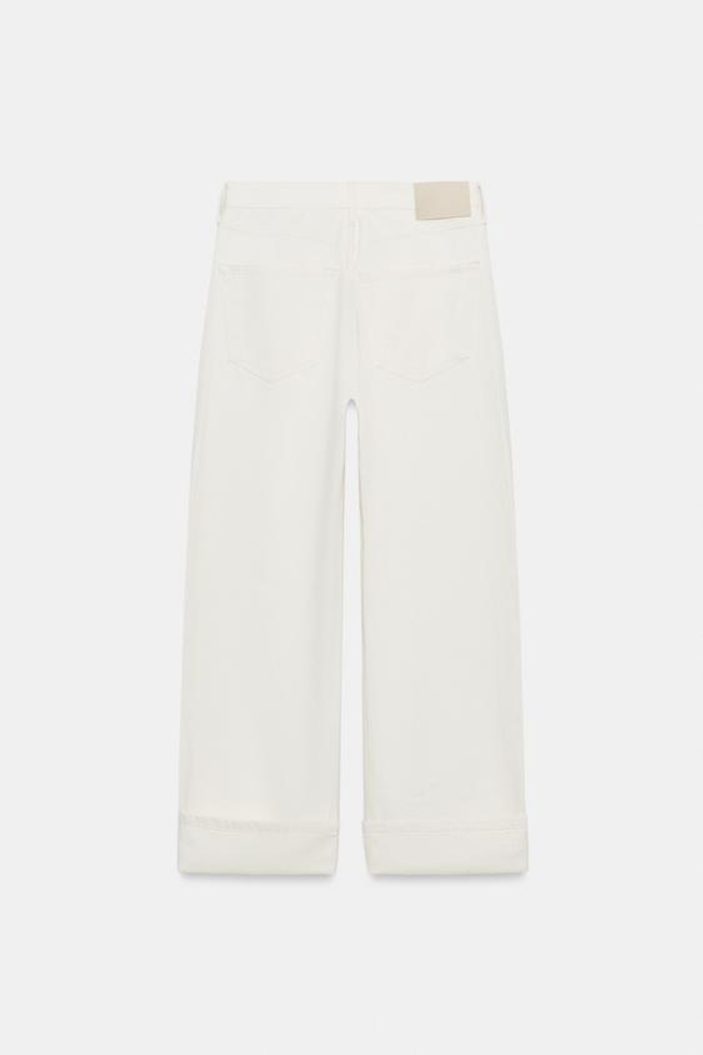 ZARA ДЖИНСЫ BAGGY СО СРЕДНЕЙ ПОСАДКОЙ — ZW COLLECTION, ЭКРЮ