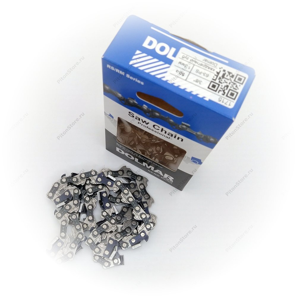 Цепь пильная 3/8", 50-зв, 1.3-мм (квадратный зуб, 63-PS, коробка, MS-180/250, оригинал) [Dolmar]