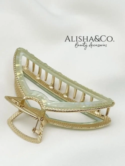 Аксессуар для волос Крабик средний металл Elegance