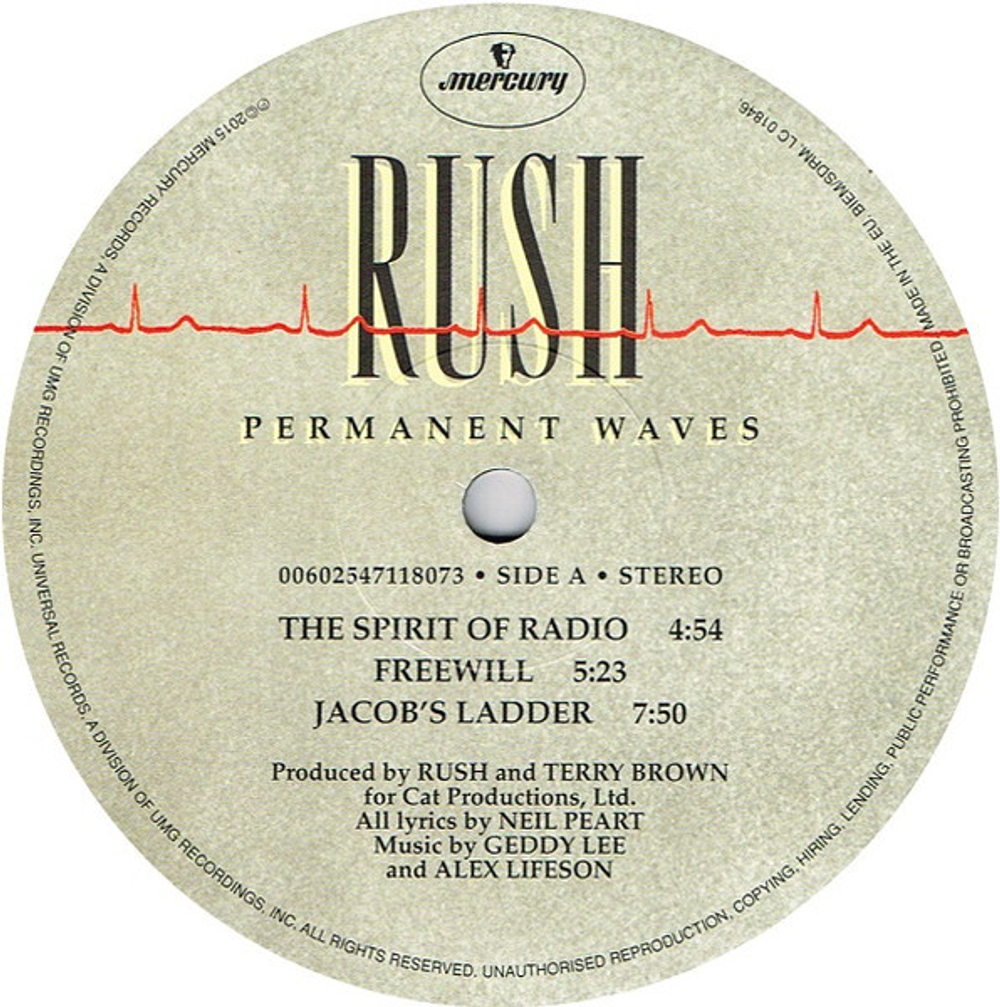 Rush / Permanent Waves (LP)