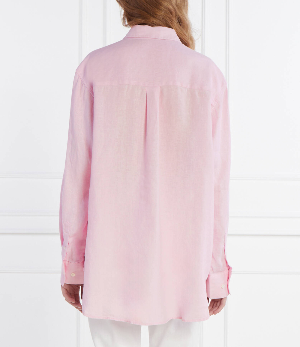 Льняная рубашка Sams\u00f8e Sams\u00f8e - пудро-розовый(F24100188)