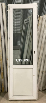 Дверь балконная пластиковая Б/У 232(в) х 70(ш)