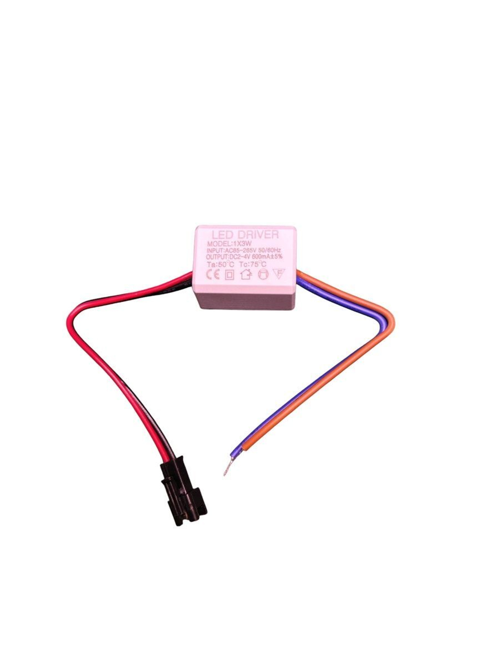Светодиодный драйвер Led Driver: 1-3W AC85-265V DC2-4V 600mA