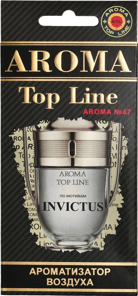 Ароматизатор для автомобиля AROMA TOP LINE №47 INVICTUS картон