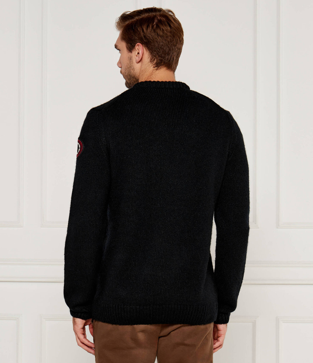 Шерстяной свитер Aeronautica Militare - черный(MA1530L546)