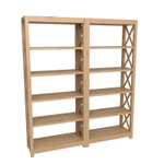 Стеллаж «Форест» сквозной белый воск