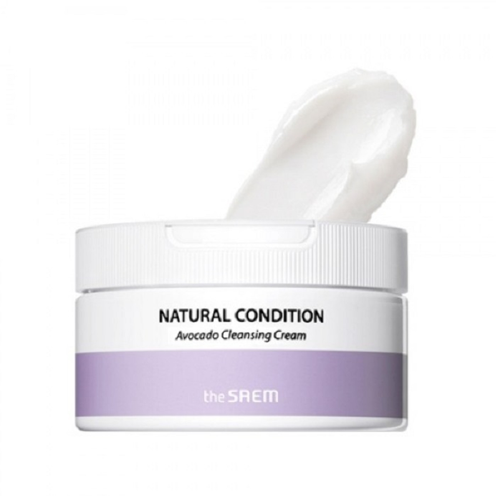 The Saem Natural Condition Avocado Cleansing Cream очищающий крем авокадо для удаления макияжа