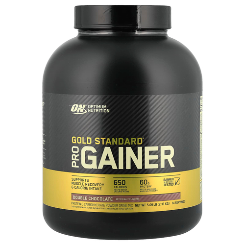Optimum Nutrition, Gold Standard, Pro Gainer, двойной шоколад, 2,31 кг (5,09 фунта)