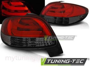 Задние фонари red smoke led bar для Peugeot 206