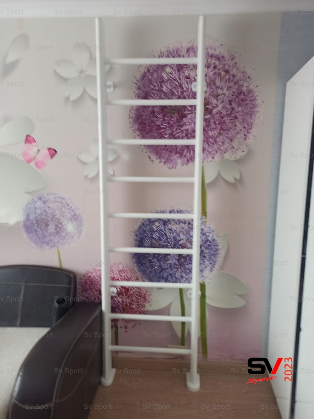 Монтаж шведской стенки Sv Sport в пеноблочные, газоблочные стены