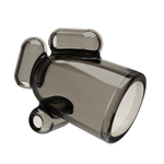 Дымчатая насадка-мастурбатор с вибрацией Vibrating Crystal Cap I (Цвет: дымчатый)