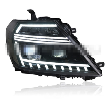 Передние фары Ниссан Патрол Y62 V4 type [Комплект Л+П; светодиодные; электрокорректор; яркие ходовые огни; динамичный поворотник]