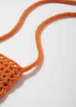 Вязаная сумочка FOS Оранжевая