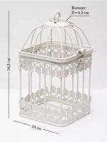 Клетка декоративная интерьерная 18,5*10 см