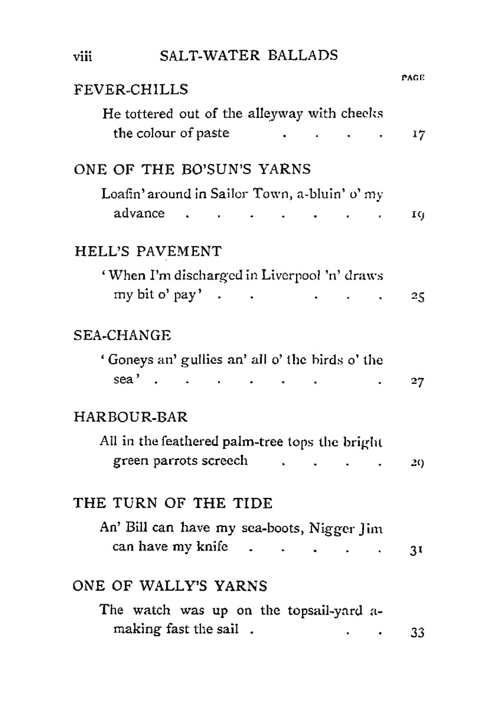 Salt - Water Ballads | John Masefield