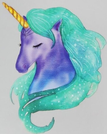 3715834 Термотрансфер единорог 20*20см