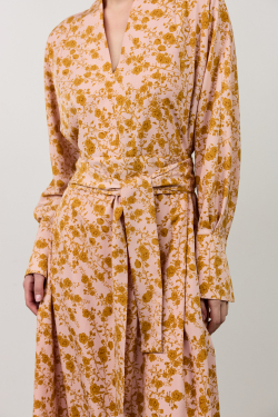 Платье макси цветок