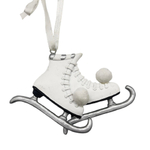 Коньки белые [ H1036 ], ёлочное украшение