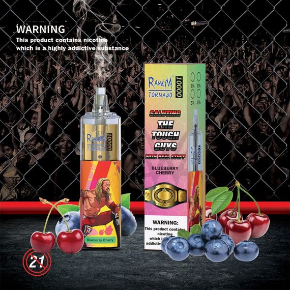 RandM Tornado 10000 - Blueberry Cherry (5% nic)