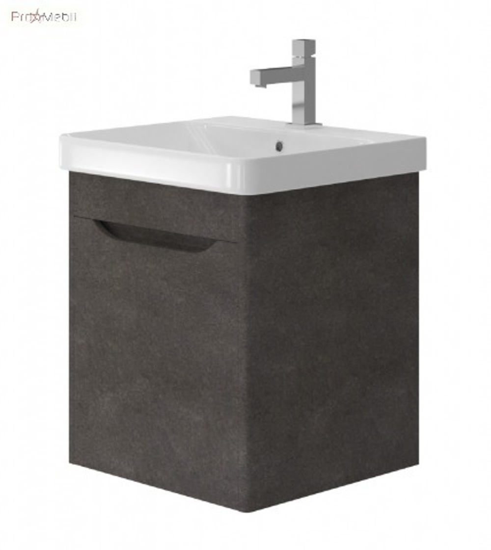 тумба ЮВЕНТА "Lvr-55" структурный камень под умывальник "Luxury-55"