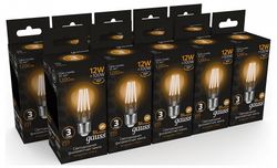 Лампа светодиодная Gauss Filament E27 12Вт 2700K 102902112