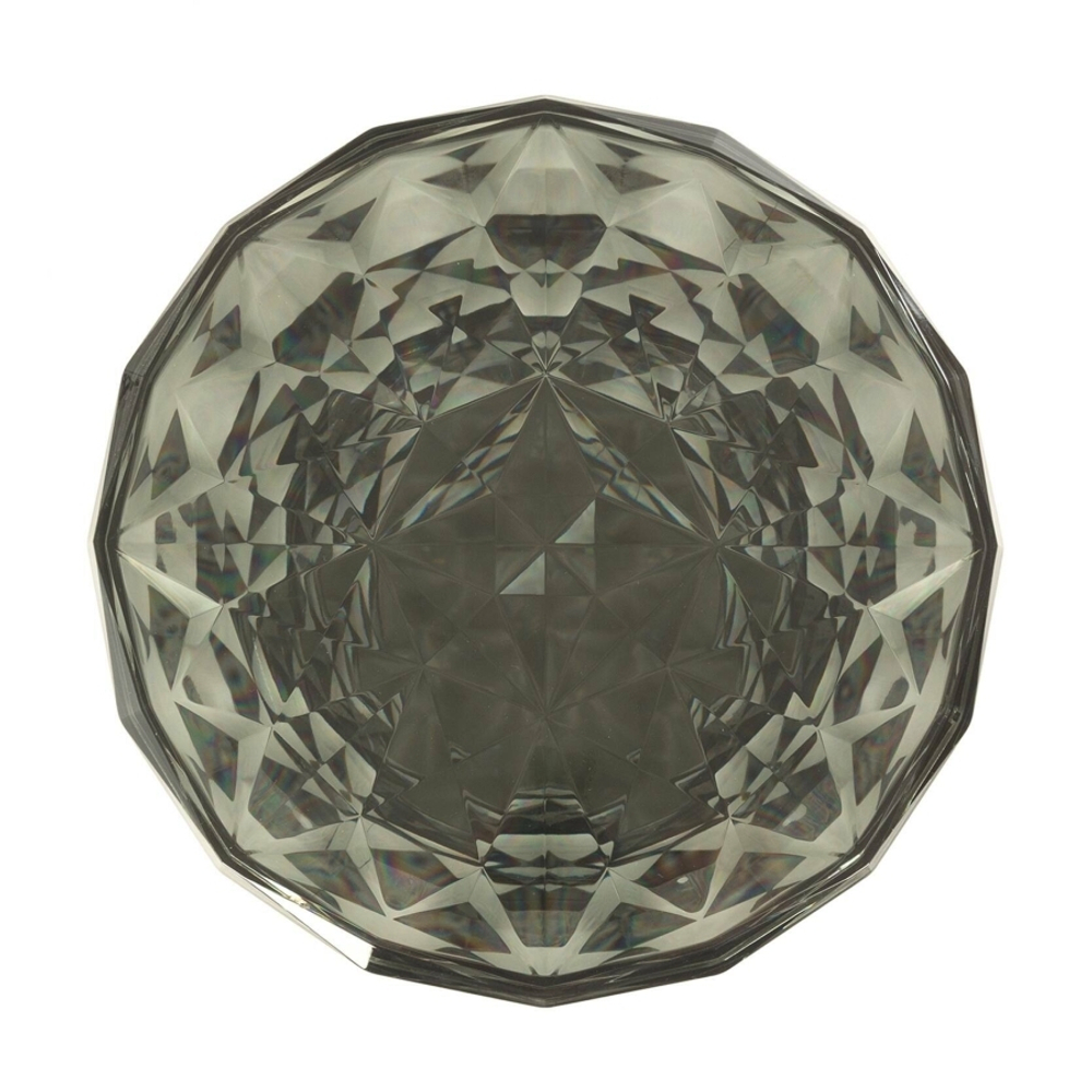 Кофейный столик Rock Crystal диаметр 31 пластик, дымчатый