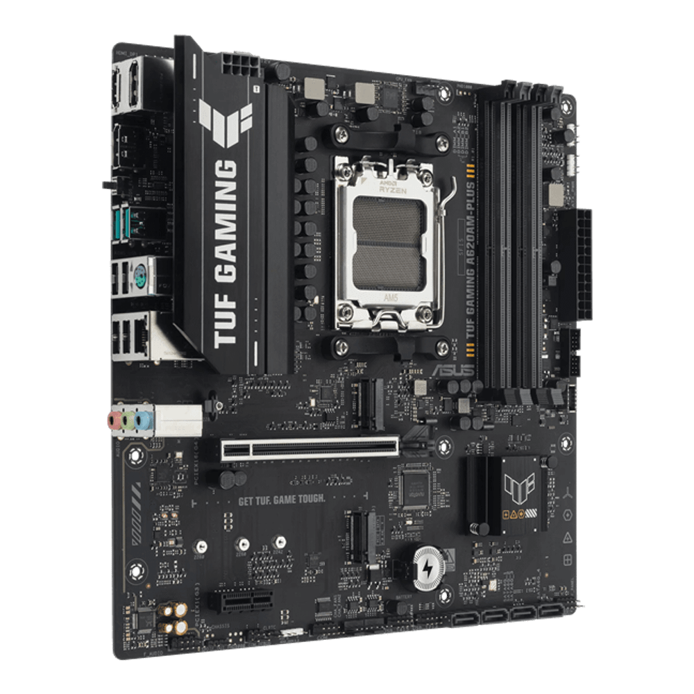 Материнская плата ASUS TUF GAMING A620AM-PLUS AM5 A620A 4xDDR5 4xSATA3 RAID 2xM.2 1xHDMI 2xDP mATX
