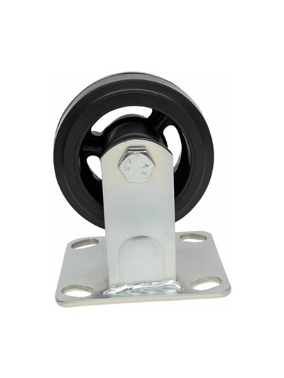 Колесо промышленное неповоротное с подшипником 100мм резина/чугун Gigant G-04-09-31