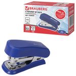 Степлер №24/6, 26/6 МИНИ BRAUBERG "Standard", до 25 листов, с антистеплером, синий, 226850