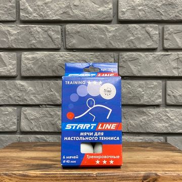 Мячи для настольного тенниса TRAINING 3*, 6 мячей