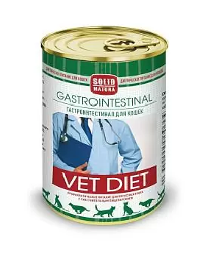 Solid Natura VET Intestinal Диетический корм для кошек при заболевании ЖКТ